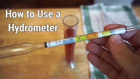 how to use a hydrometer for alcohol